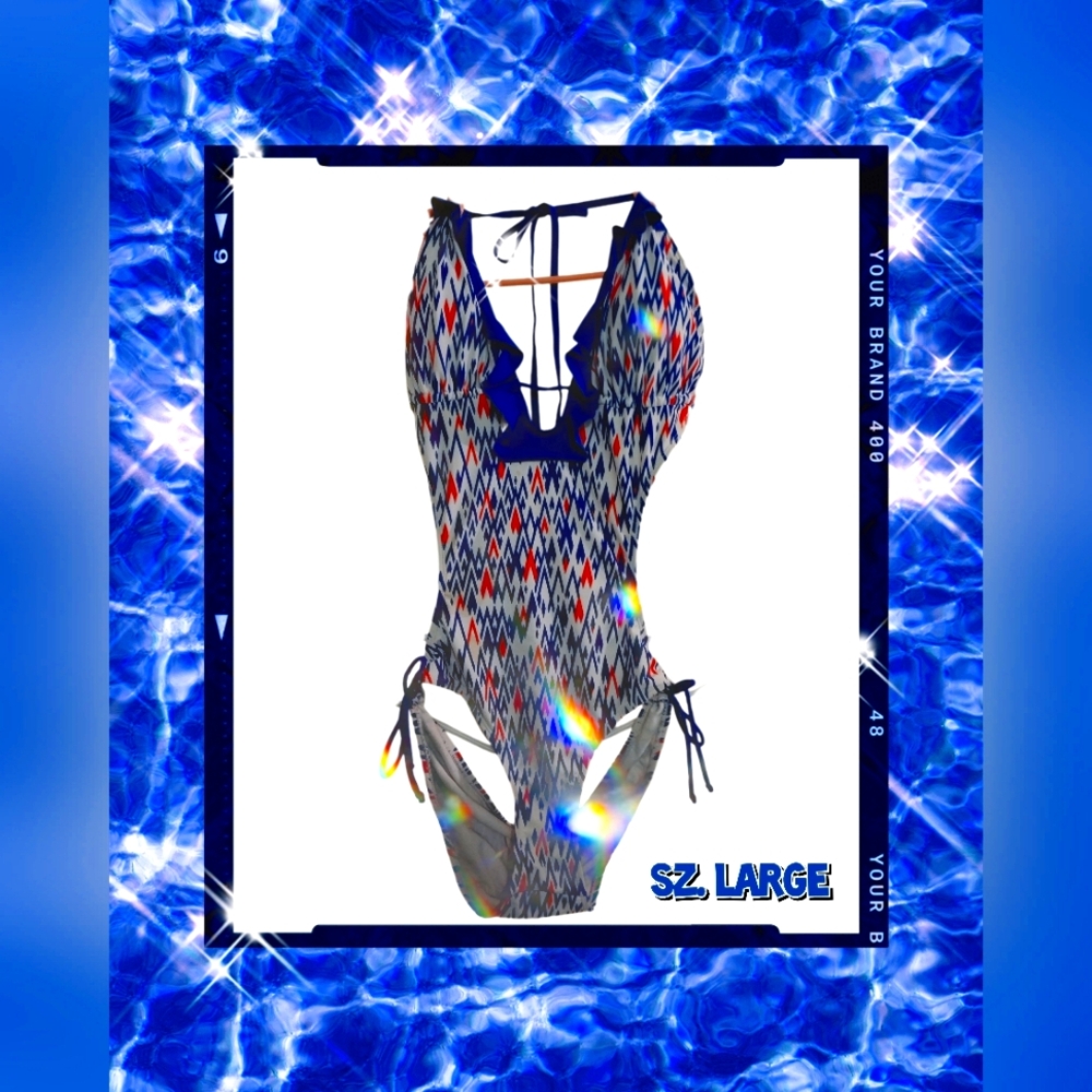 Stylish Geometric One Piece Swimsuit